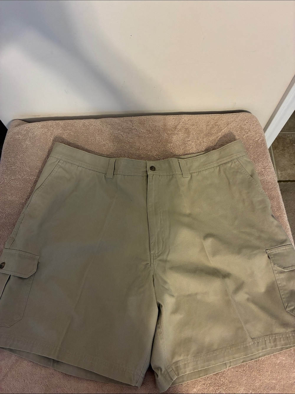 Izod size 46‎ Men's Khaki Flat Front Cargo Shorts